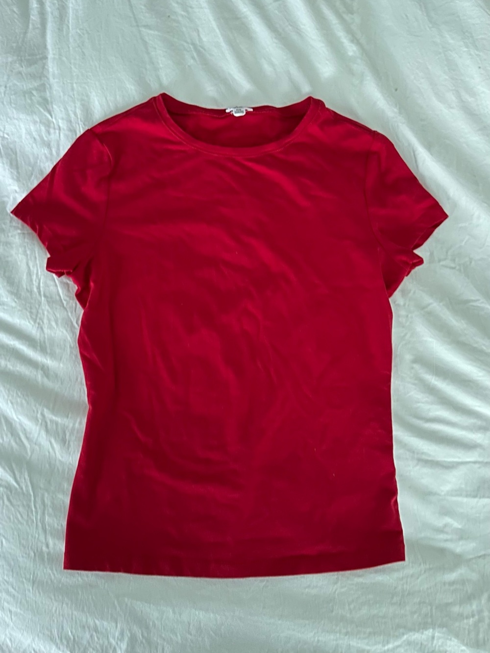 Garage Red Crewneck Short Sleeve Tee
